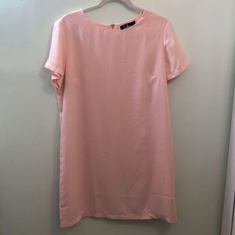 Lulus shift dress blush pink M